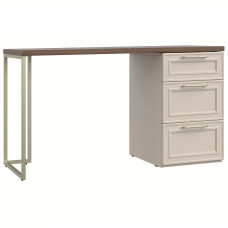 Шатура Стол письменный Монреаль беж 47,8х133,2 с тумбой, 47.8x133.2x74.6 см