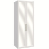 Шатура Шкаф двухстворчатый Монреаль белый с зеркалами, 61.2x88.6x232.6 см