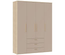 Шатура Шкаф четырехстворчатый Алтея тауп, 50.2x160.2x210 см